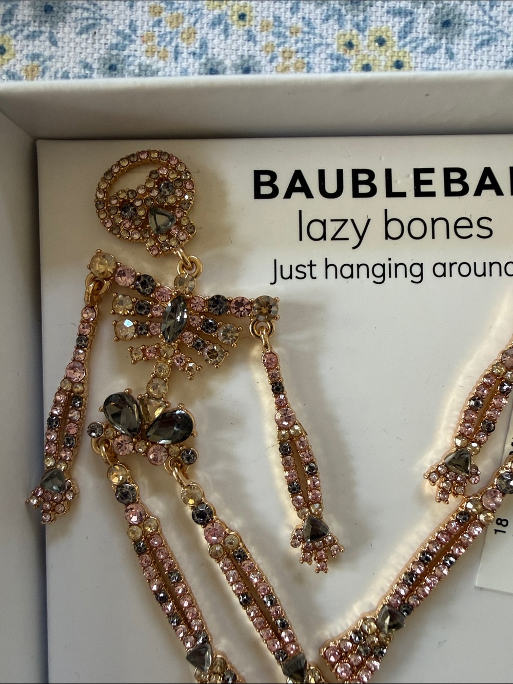 Baublebar “lazy bones” jewel earrings
